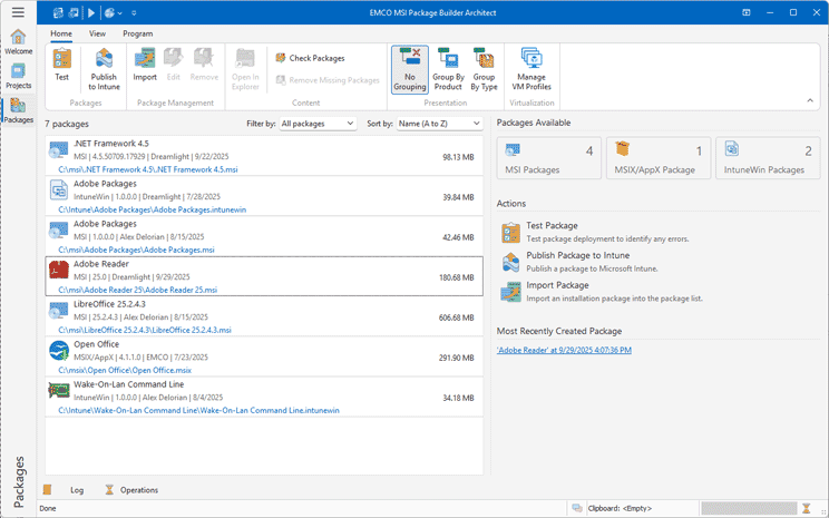 What's new in MSI Package Builder 12